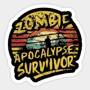 Zombie Apocalypse Survivor Sticker